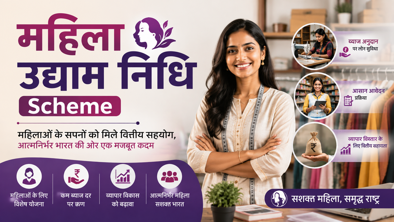 Mahila Udyam Nidhi Scheme | महिला उद्यम निधि योजना | Eligibility &amp; Apply